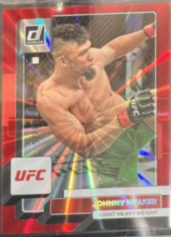 Johnny Walker 2023 Panini Donruss UFC Base #34 Red Laser