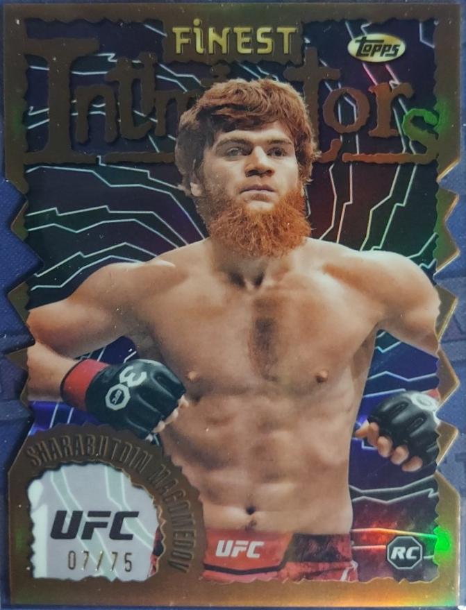 Shara Magomedov 2024 Topps Finest UFC Intimidators #INT-28 Gold Refractor