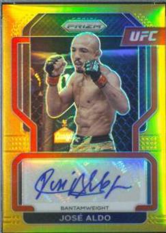 José Aldo 2022 Panini Prizm UFC Signatures #50 Gold