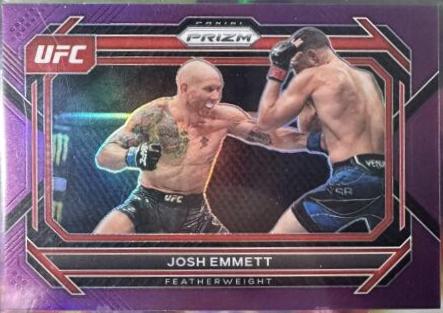Josh Emmett 2023 Panini Prizm UFC Base #94 Purple