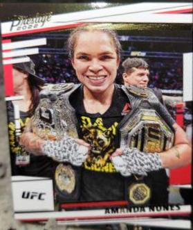 Amanda Nunes 2022 Panini Chronicles UFC Base Prestige #179 Gold