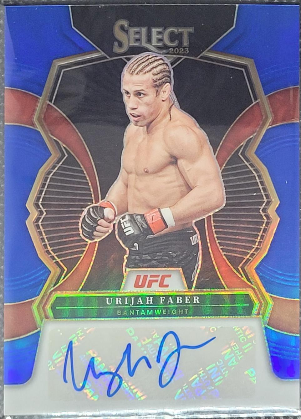 Urijah Faber 2023 Panini Select UFC Signatures #11 Blue