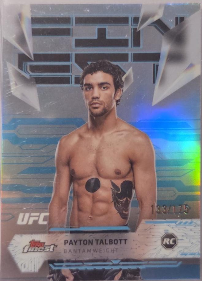 Payton Talbott 2025 Topps Finest UFC Base Uncommon #199 Blue Refractor