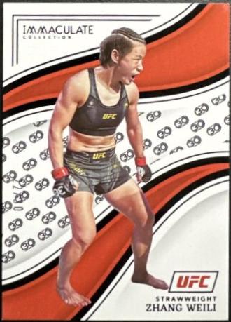 Zhang Weili 2023 Panini Immaculate Collection UFC Base #53 30th Anniversary