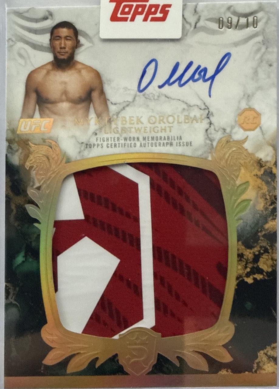 Myktybek Orolbai 2025 Topps Royalty UFC Rookie Relic Autographs #RRA-MO Gold