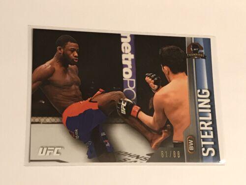Aljamain Sterling 2015 Topps UFC Champions Base #54 Blue