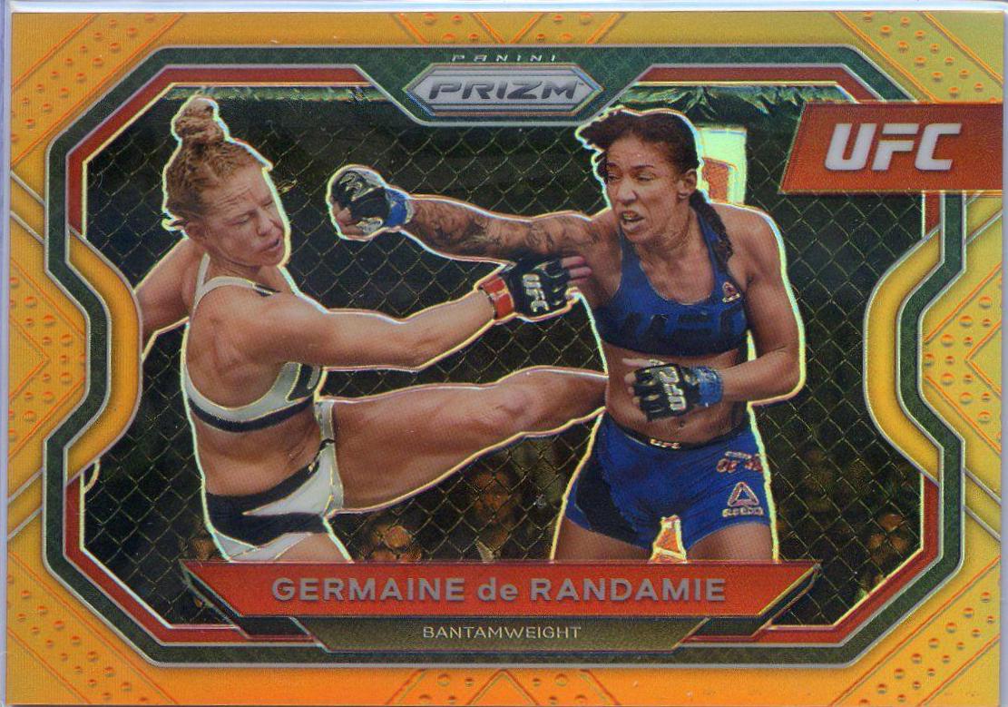 Germaine de Randamie 2021 Panini Prizm UFC Base #168 Orange