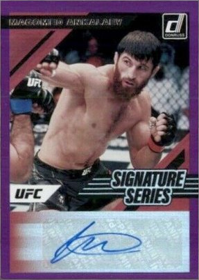Magomed Ankalaev 2022 Panini Donruss UFC Signature Series #SS-MAK Pink Laser