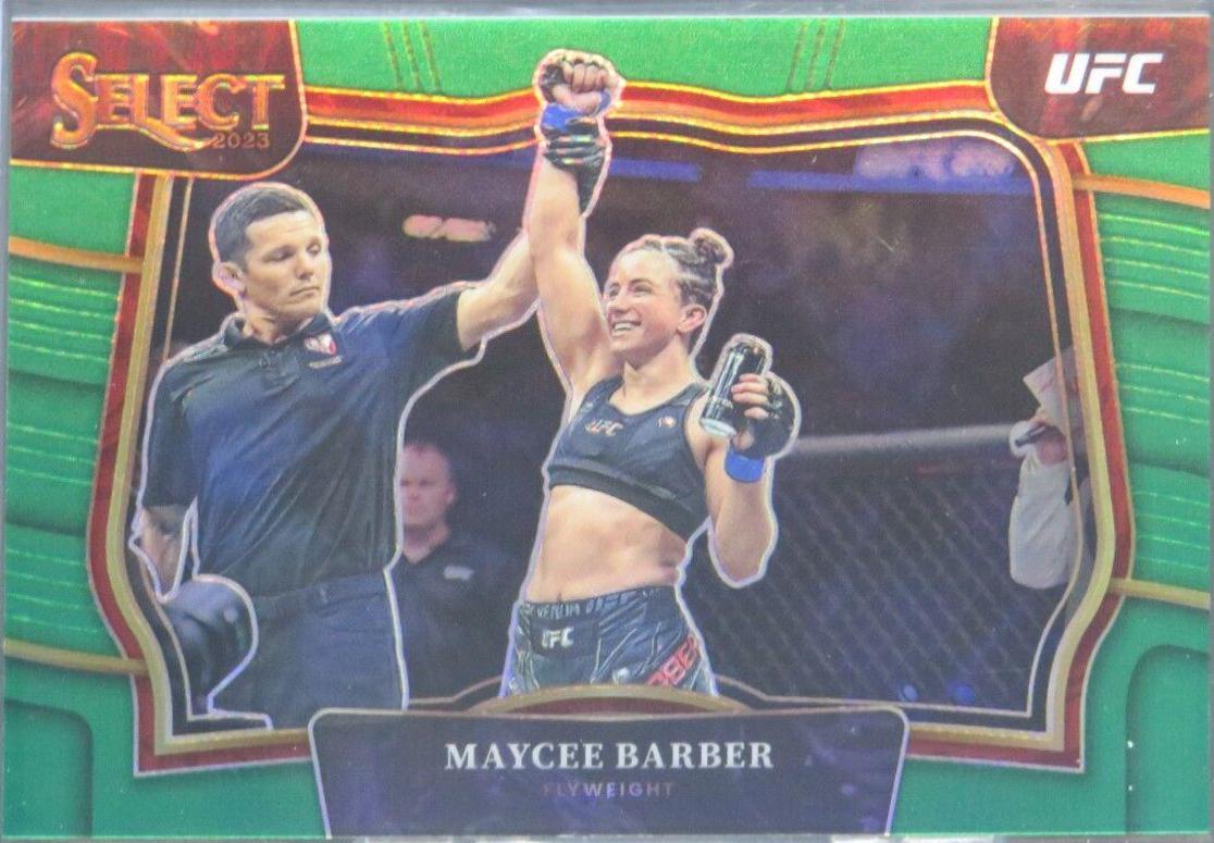 Maycee Barber 2023 Panini Select UFC Octagonside #243 Green