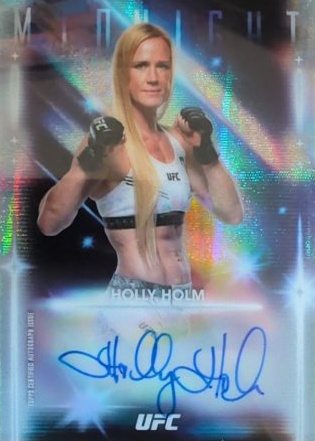 Holly Holm 2025 Topps Midnight UFC Glimmer Graphs #GRG-HH Midnight