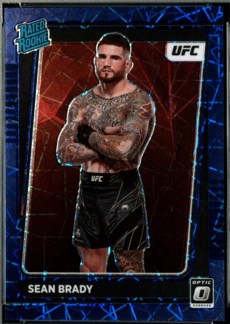 Sean Brady 2022 Panini Donruss Optic UFC Base #118 Purple Velocity