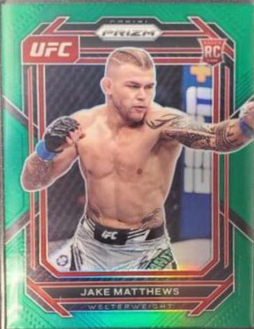 Jake Matthews 2023 Panini Prizm UFC Base #109 Green