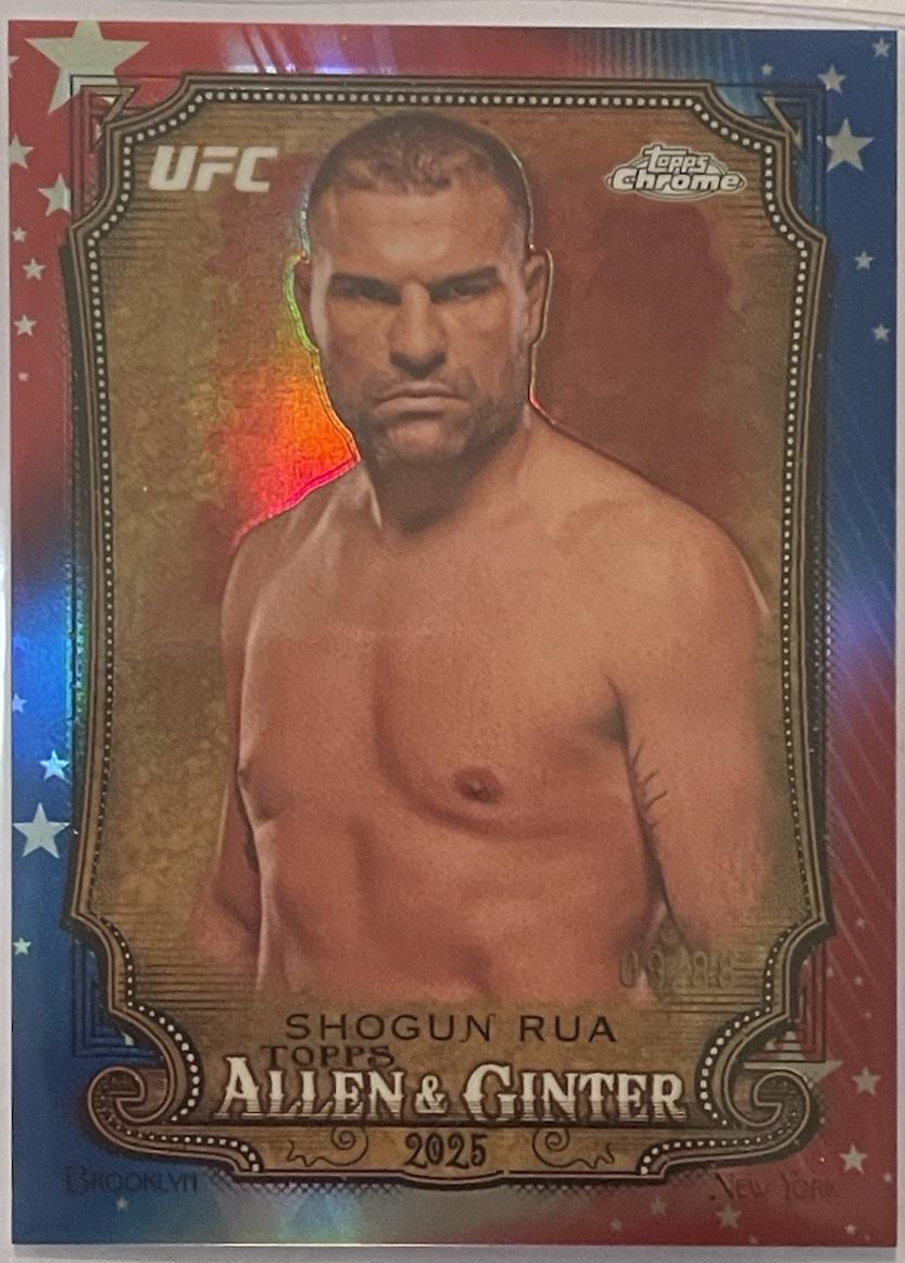 Mauricio Rua 2025 Topps Chrome UFC Allen & Ginter #AAG-20 Red White Blue Refractor