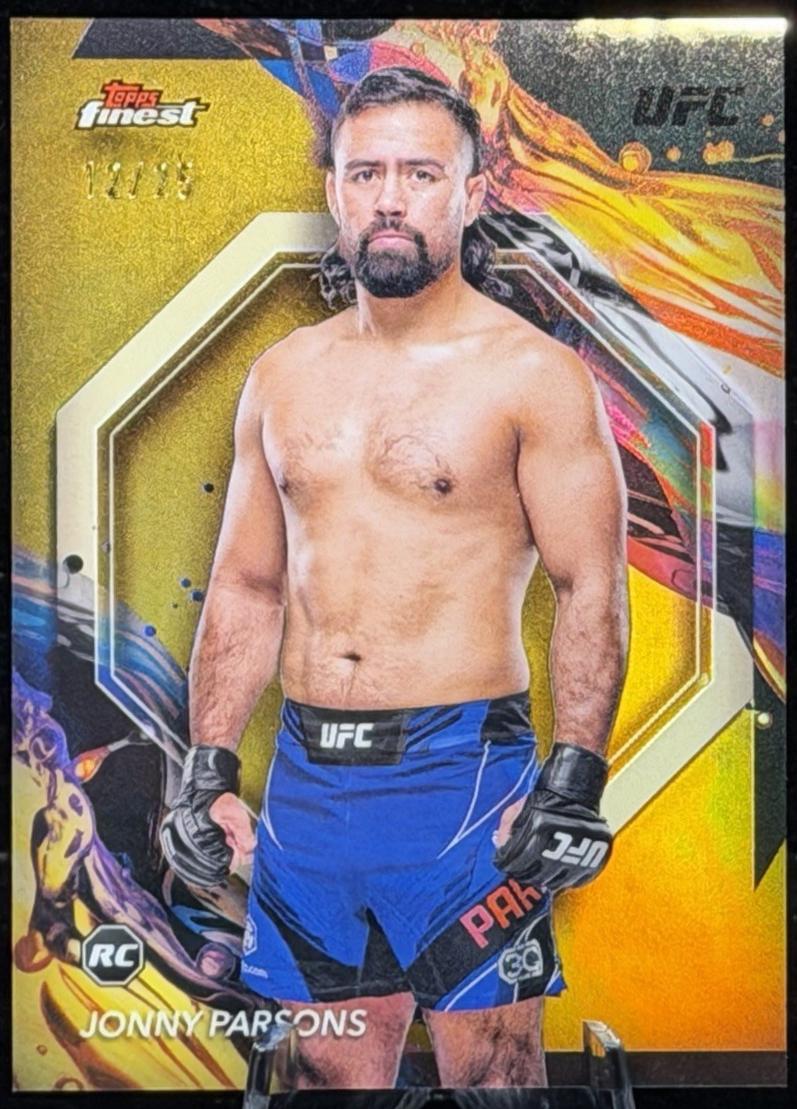 Jonny Parsons 2024 Topps Finest UFC Base Uncommon #109 Gold Refractor