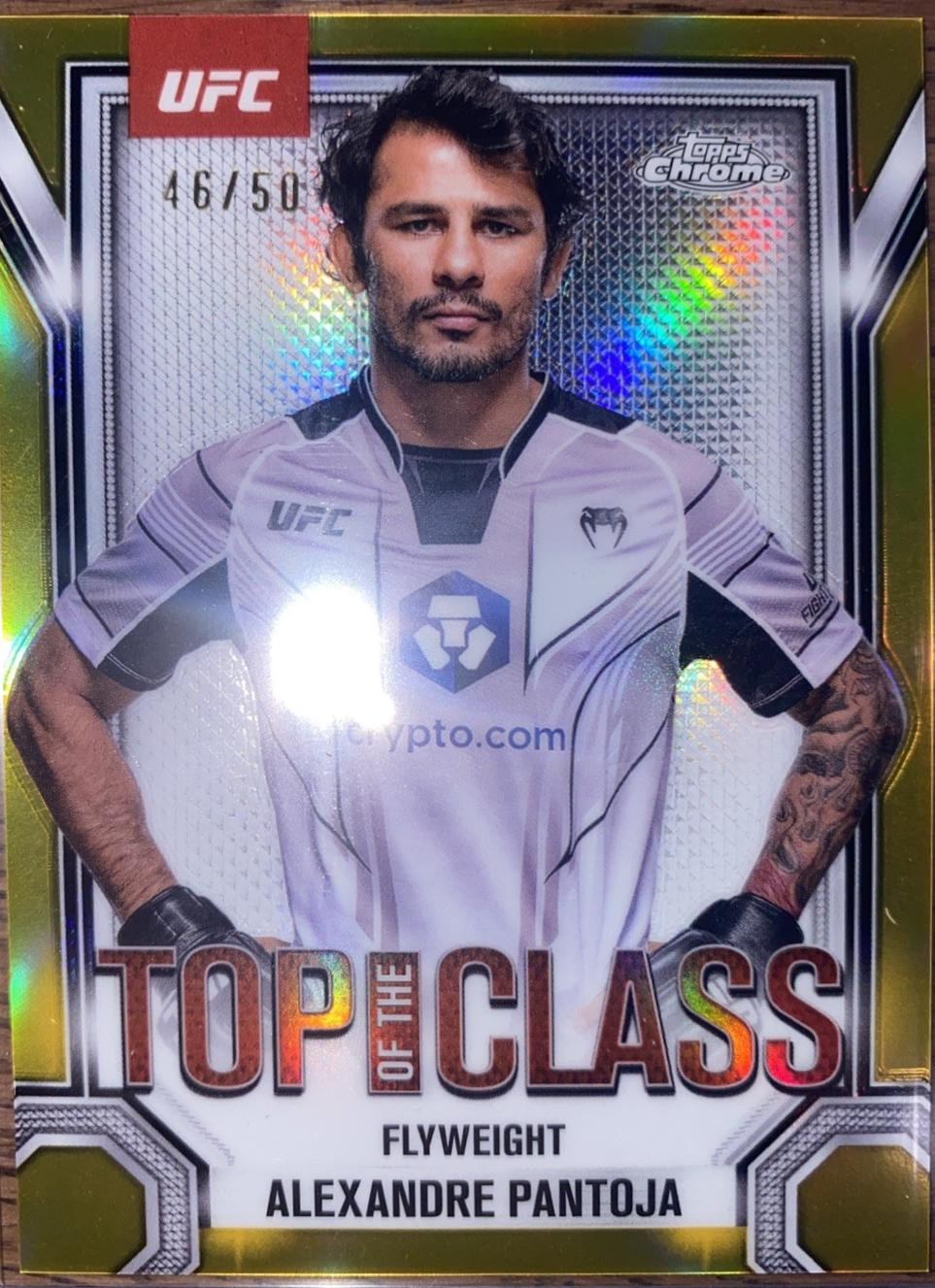Alexandre Pantoja 2025 Topps Chrome UFC Top of the Class #TTC-17 Gold Refractor