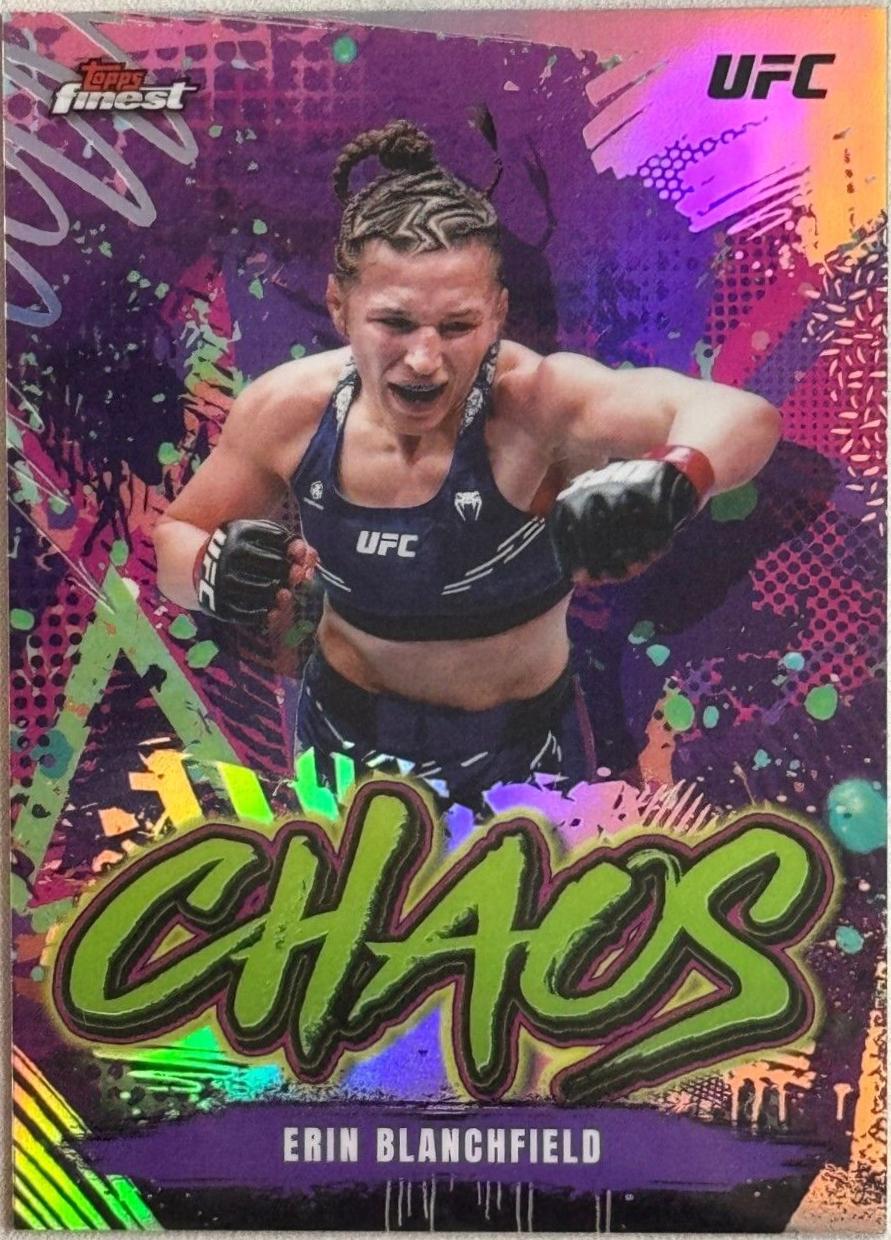 Erin Blanchfield 2024 Topps Finest UFC Chaos #CHA-15 Refractor