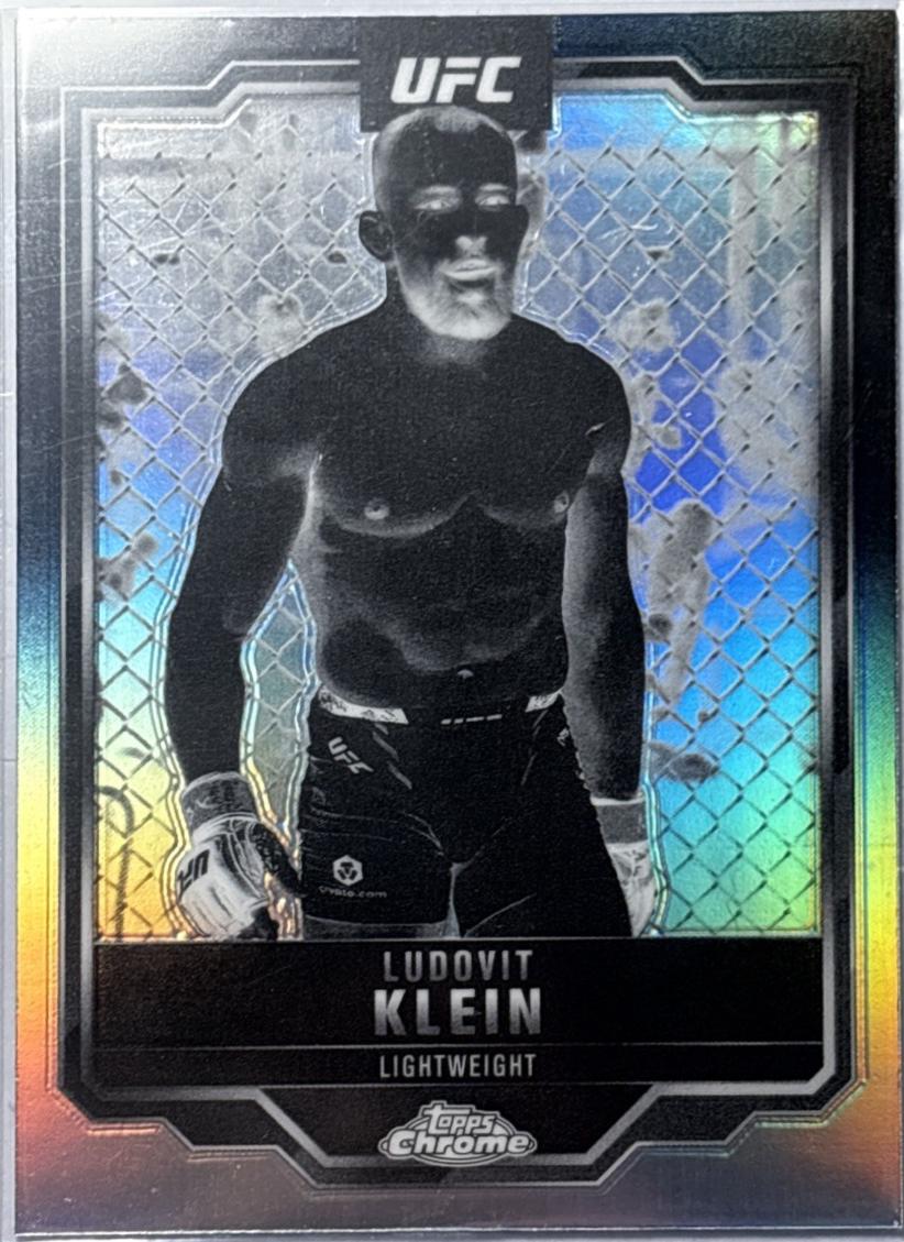 Ludovit Klein 2025 Topps Chrome UFC Base #32 Negative Refractor