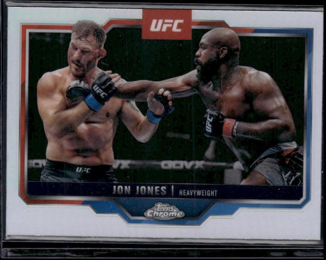 Jon Jones 2025 Topps Chrome UFC Base #83 Refractor