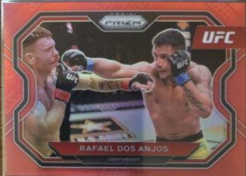 Rafael Dos Anjos 2021 Panini Prizm UFC Base #165 Red