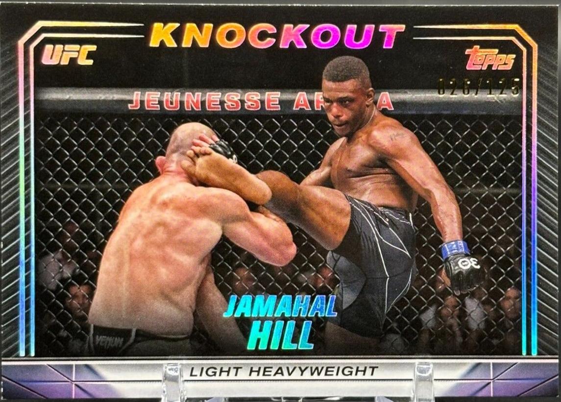 Jamahal Hill 2024 Topps Knockout UFC Base #90 Holo Silver