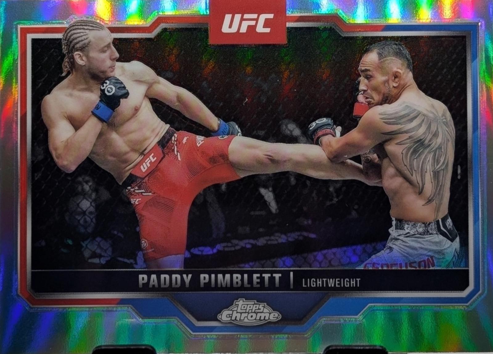 Paddy Pimblett 2025 Topps Chrome UFC Base #177 Refractor