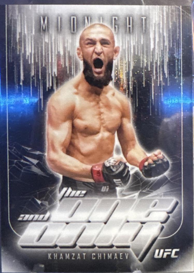 Khamzat Chimaev 2024 Topps Midnight UFC The One and Only #TO-1 Moon Beam
