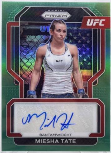 Miesha Tate 2022 Panini Prizm UFC Signatures #3 Green