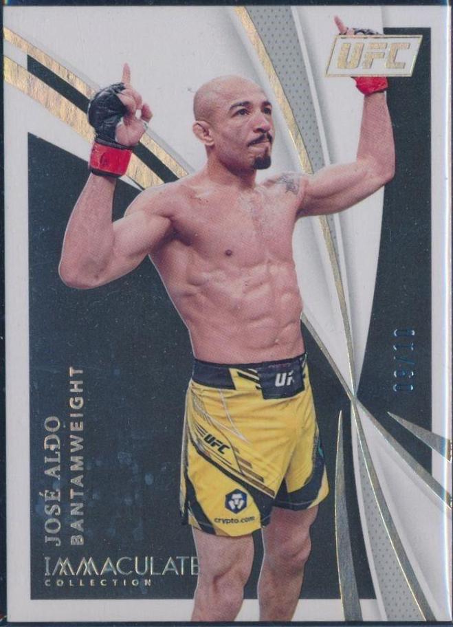 José Aldo 2021 Panini Immaculate UFC Base #51 Gold