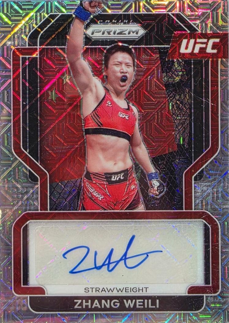 Zhang Weili 2022 Panini Prizm UFC Signatures #42 Mojo