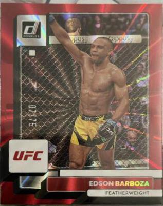 Edson Barboza 2023 Panini Donruss UFC Base #180 Red Laser