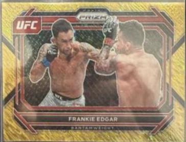 Frankie Edgar 2023 Panini Prizm UFC Base #22 Gold Shimmer