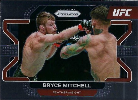 Bryce Mitchell 2022 Panini Prizm UFC Base #67 Black Shimmer