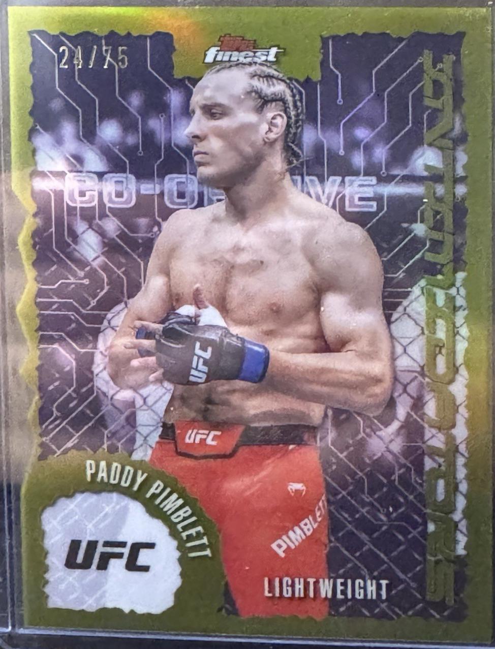 Paddy Pimblett 2025 Topps Finest UFC Intimidators #IT-4 Die-Cut Refractor