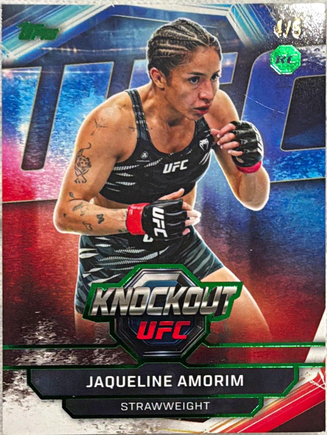 Jaqueline Amorim 2026 Topps Knockout UFC Base #44 Emerald