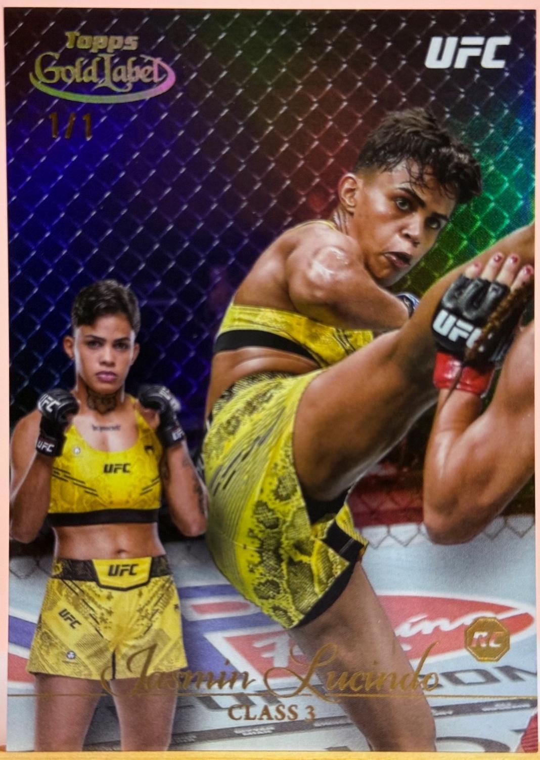 Iasmin Lucindo 2024 Topps Gold Label UFC Base Class III #75 Gold