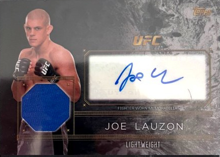 Joe Lauzon 2016 Topps UFC Top of the Class Top of the Class Autograph Relic #TCAR-JL Gold