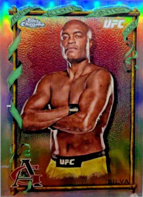 Anderson Silva 2024 Topps Chrome UFC Allen & Ginter #AAG-25 Refractor