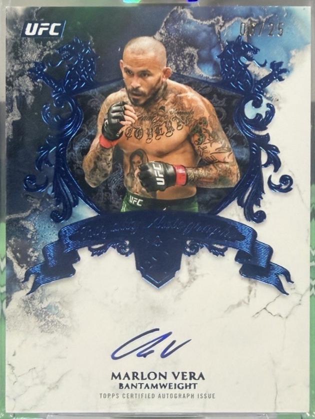 Marlon Vera 2025 Topps Royalty UFC Royalty Autographs #RY-MV Green