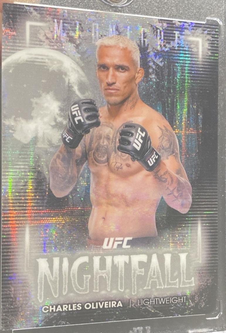 Charles Oliveira 2025 Topps Midnight UFC Nightfall #NF-11 Moon Beam