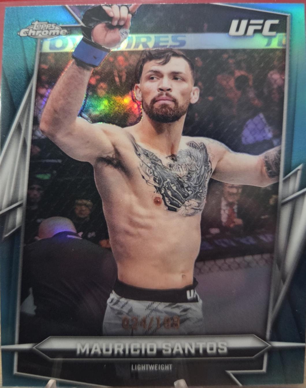 Mauricio Ruffy 2026 Topps Chrome UFC Base #178 Aqua Refractor