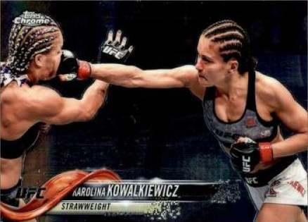Karolina Kowalkiewicz 2018 Topps Chrome UFC Base #39 Red