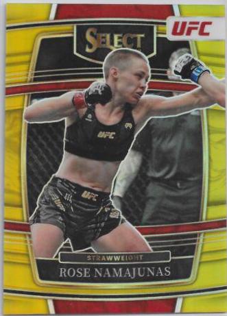 Rose Namajunas 2022 Panini Select UFC Concourse #77 Gold