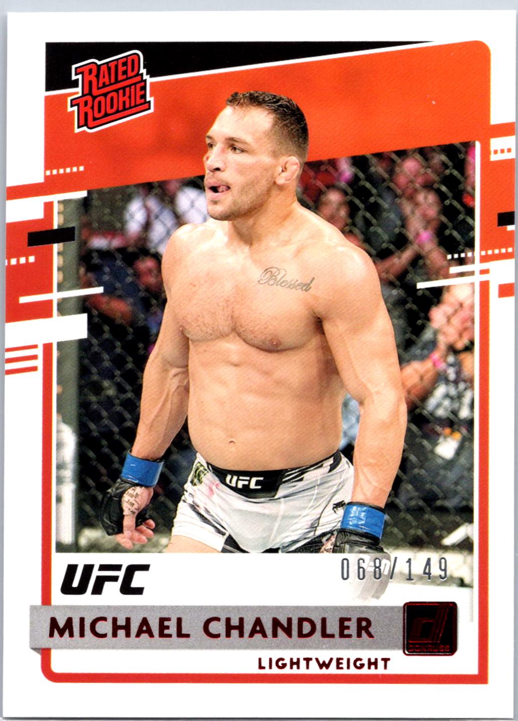Michael Chandler 2021 Panini Chronicles UFC Base Donruss Rated Rookies #27 Red