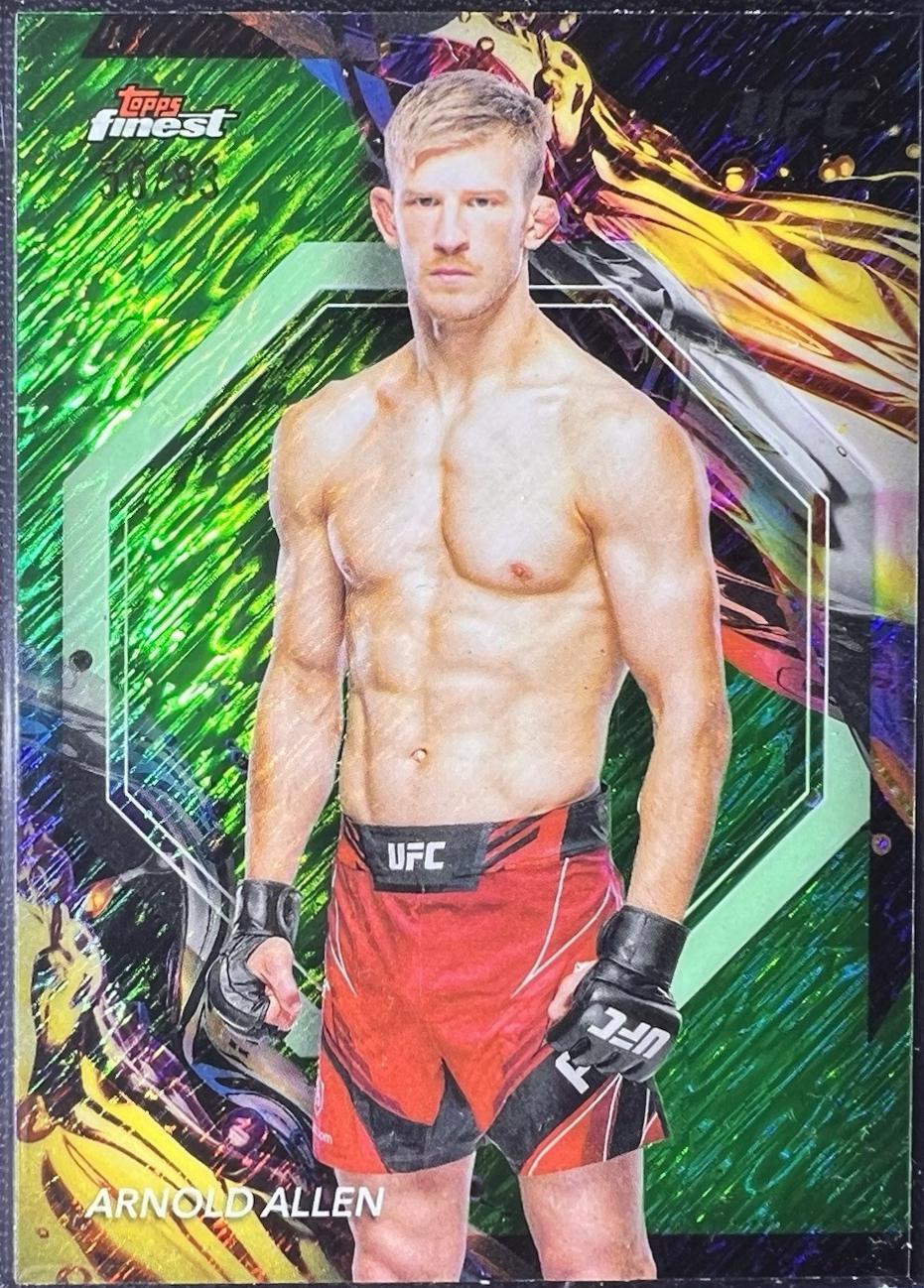 Arnold Allen 2024 Topps Finest UFC Base Uncommon #116 Green Shimmer Refractor
