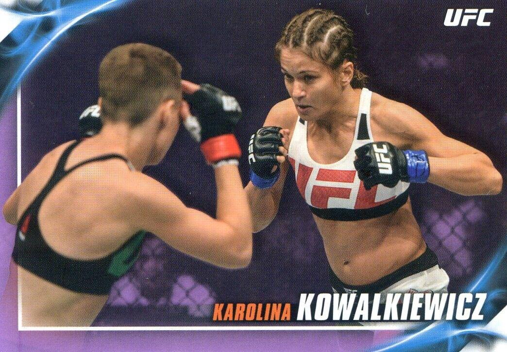 Karolina Kowalkiewicz 2019 Topps UFC Knockout Base #51 Purple