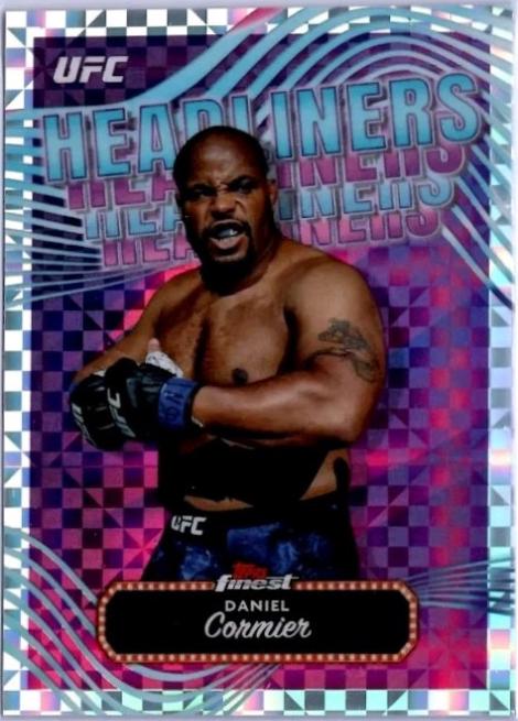 Daniel Cormier 2024 Topps Finest UFC Headliners #HDL-22 Checkerboard Refractor