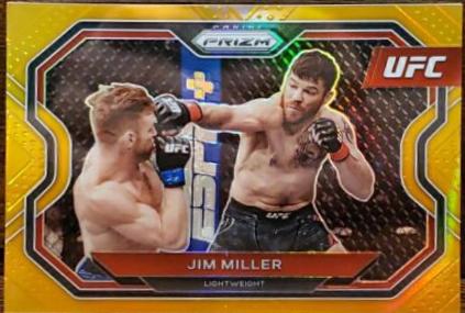 Jim Miller 2021 Panini Prizm UFC Base #160 Orange