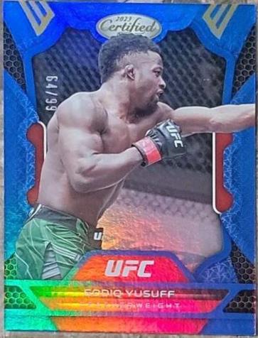 Sodiq Yusuff 2023 Panini Chronicles UFC Base Certified #235 Blue