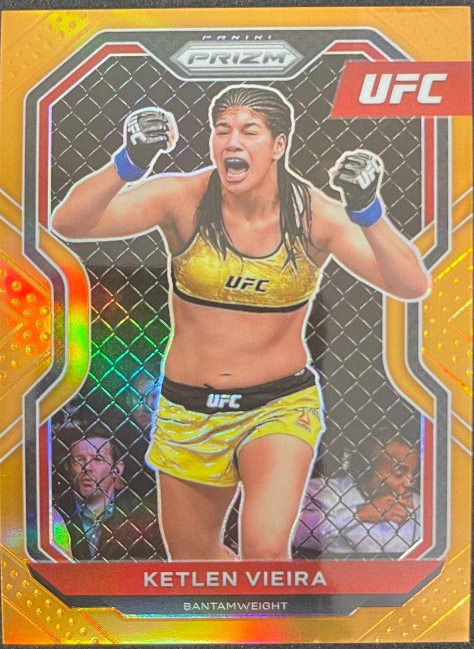 Ketlen Vieira 2021 Panini Prizm UFC Base #85 Orange