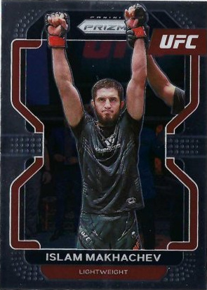 Islam Makhachev 2022 Panini Prizm UFC Base #125 Black Shimmer